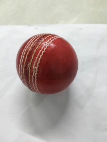 Red Leather Cricket Ball