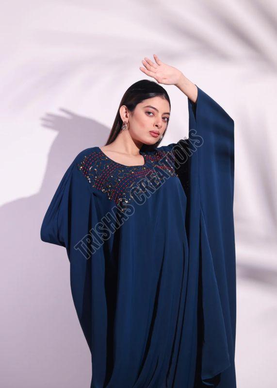 Geometric Cowl Kaftan Dress