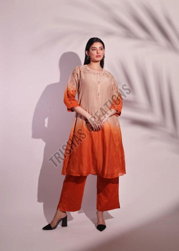 Ombre Orange Tunic Set