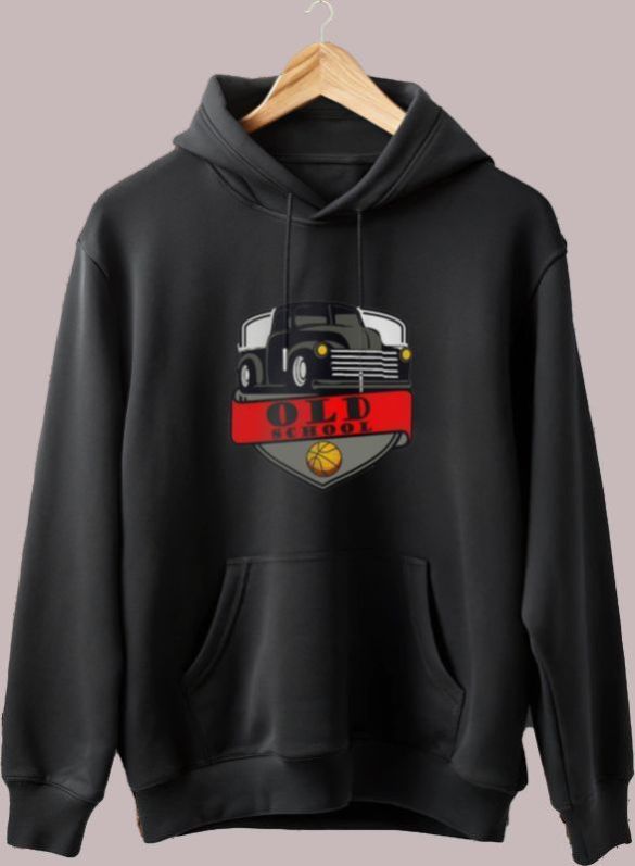 Mens Black Winter Hoodie