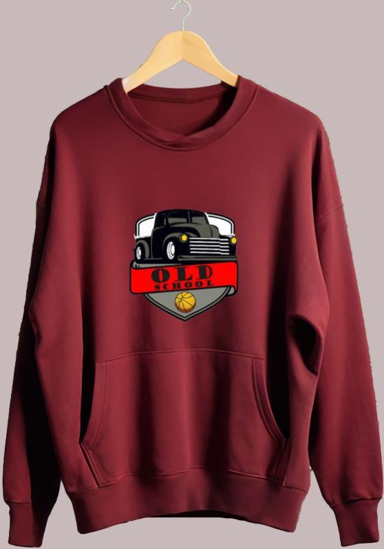 Mens Maroon Hoodie