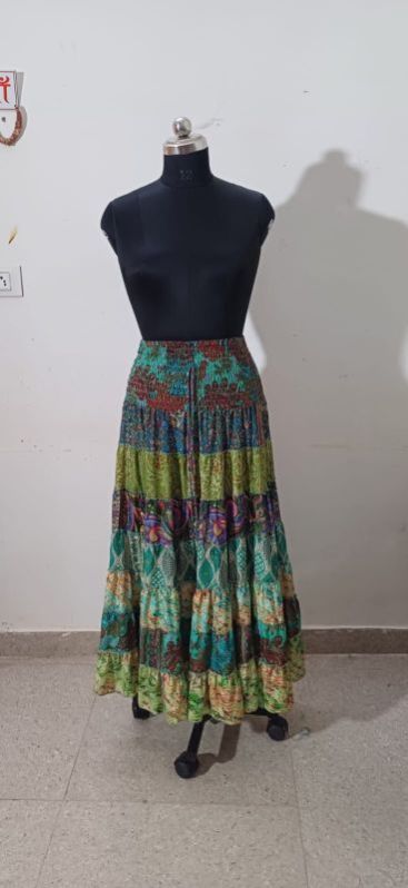 Long Multi Frill Skirt For Women and Girls