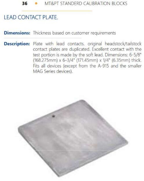 Lead Contact Plate