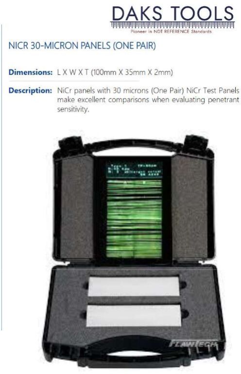 NICR 30-MICRON PANELS (ONE PAIR)