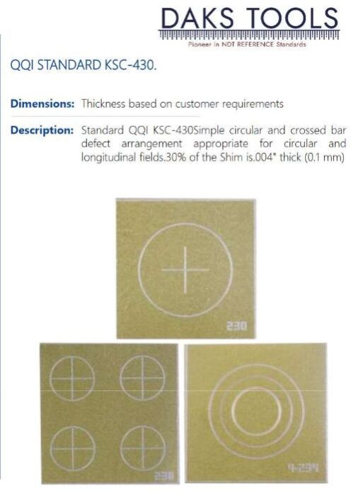 Qqi Standard ksc-430 Calibration Block