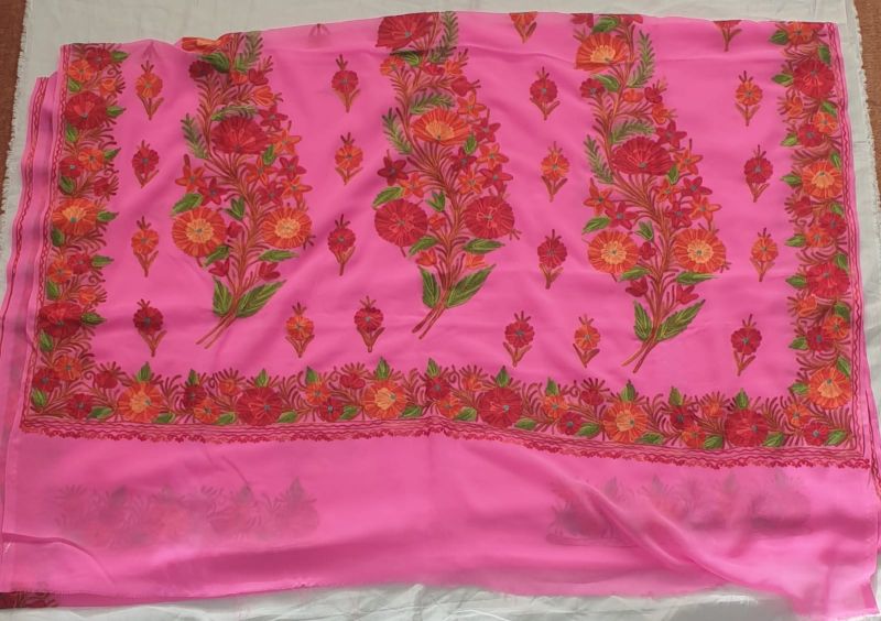 Ladies Georgette Sarees Kashmiri