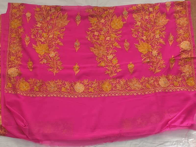 Ladies Georgette Sarees Kashmiri