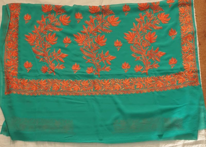 Ladies Georgette Sarees Kashmiri