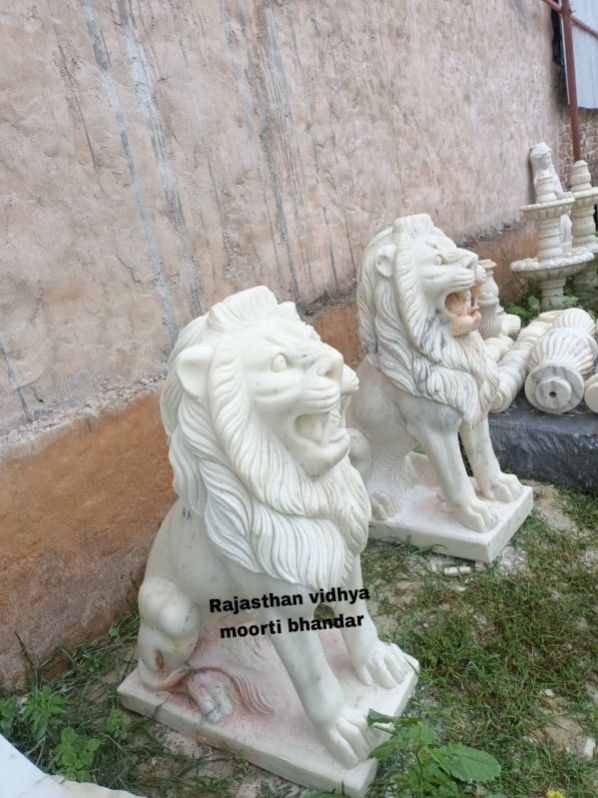 Marble Lion Statue