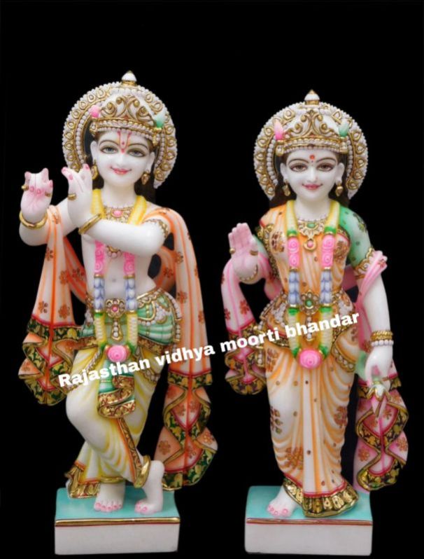 Marble Radha Krishna Moorti