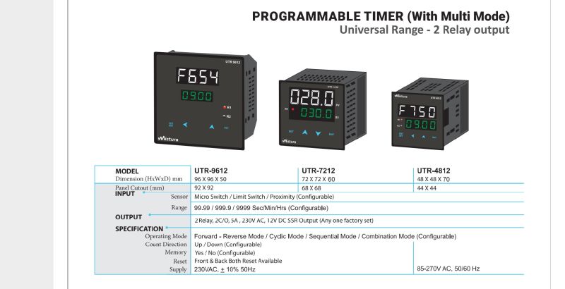 Multi Function Forward Reverse Programmable Timer