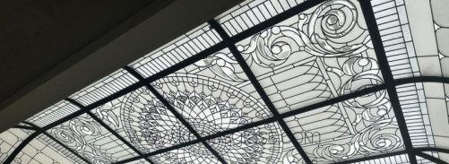 Stained Glass Antique Black Skylight