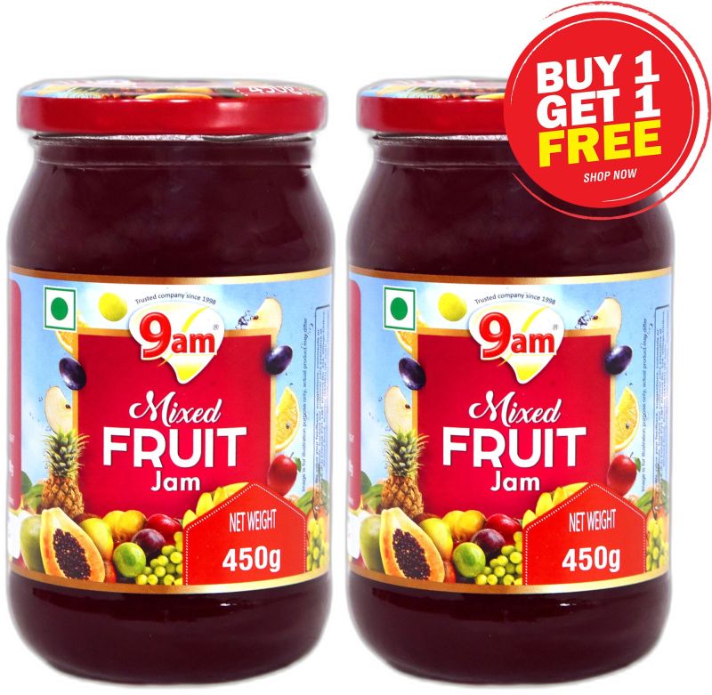 9am Pack Of  2 Mixed Fruit Jam