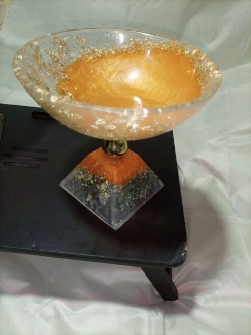 12 Inch Resin Bowl With Stand