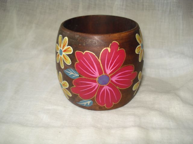 Hand Painted Wooden Bangle