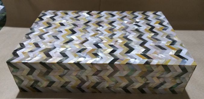 Zig Zag Design MOP MDF Box