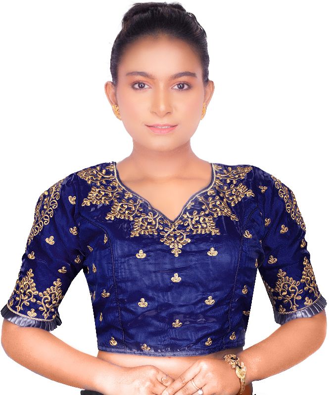 V Neck Bridal Readymade Blouse