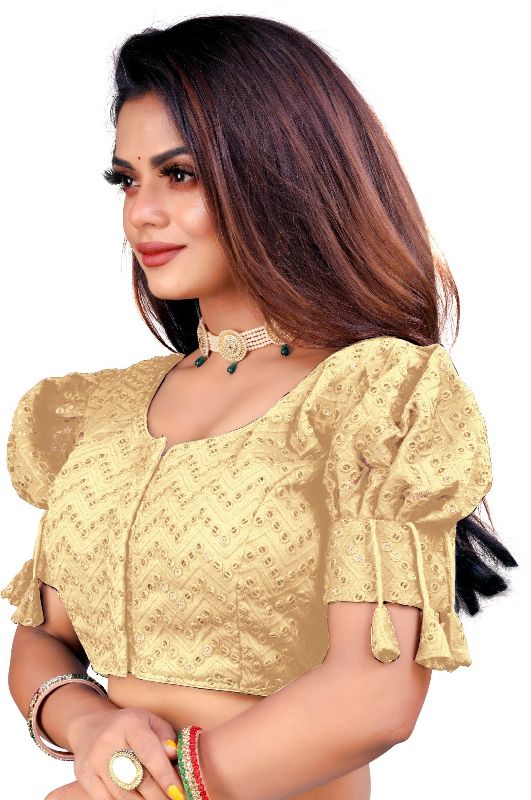 Balloon Sleeves Readymade Blouse