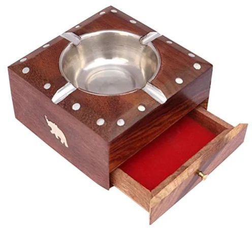 Wooden Drawer Ashtray