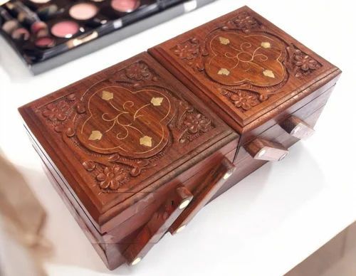 Wooden Folding Jewellery Box