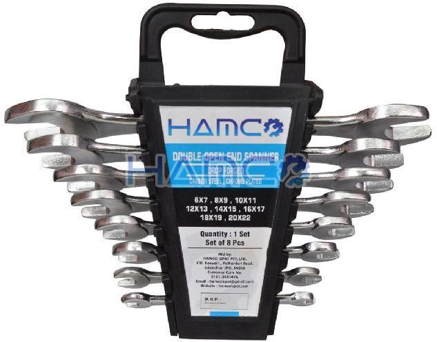 Double Open Ended Jaw Spanner 8 Pcs Set