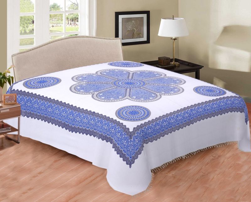 Cotton Handloom Printed Bedsheet