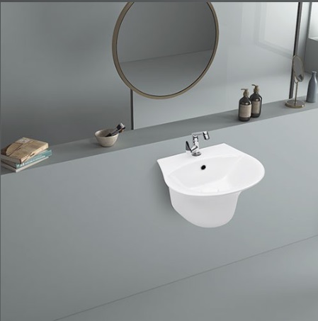 Berlin Integrated Wall Hung Wash Basin