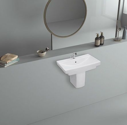 Casa Half Pedestal Wash Basin