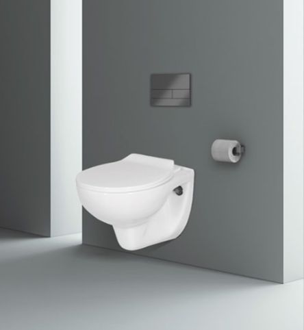 Mini Rimless Wall Hung Closet