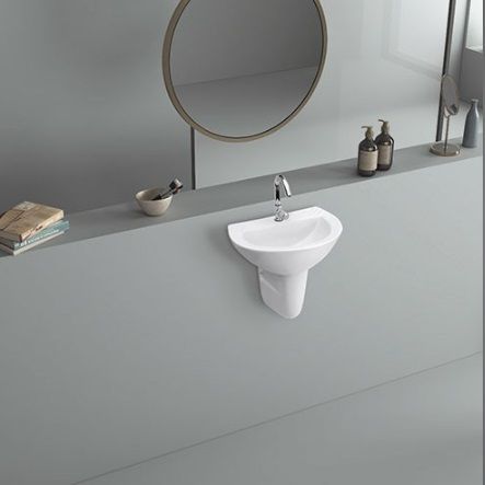 Scoty Half Pedestal Wash Basin