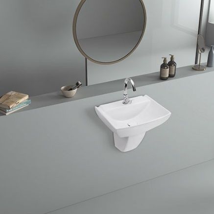 Volvo Half Pedestal Wash Basin