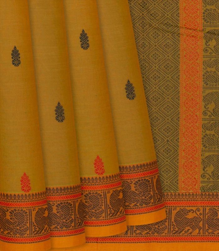 Kalasam Motifs Handloom Kanchi Cotton Ladies Saree