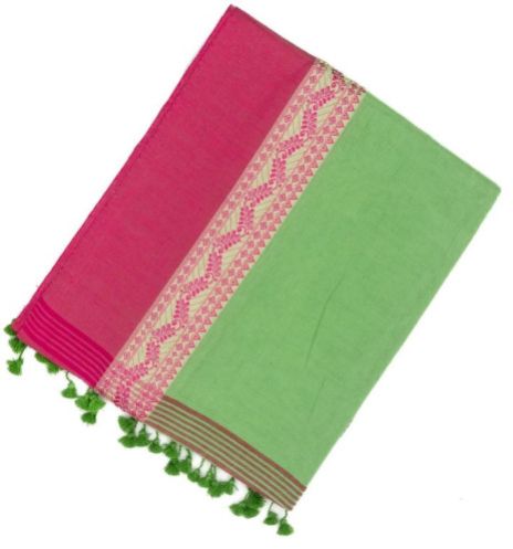 Light Green Woven Bengal Cotton Saree