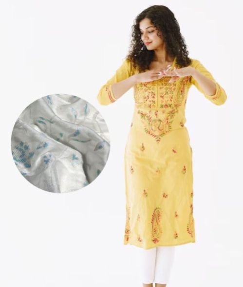 Embroidered Fabric For Dress / Salwar Suit