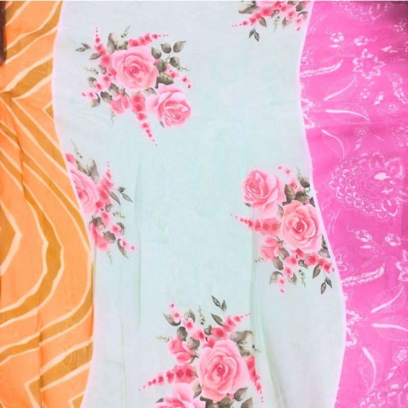 Gorgeous Digital Print: Viscose Organza Fabric With Stunning Designs