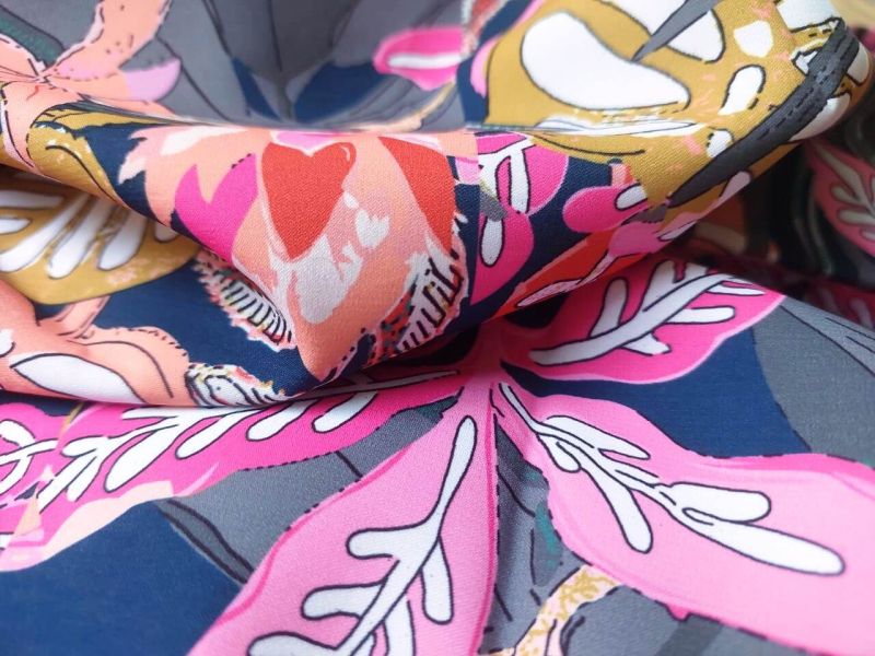 Multicolor Polyester Print Fabric