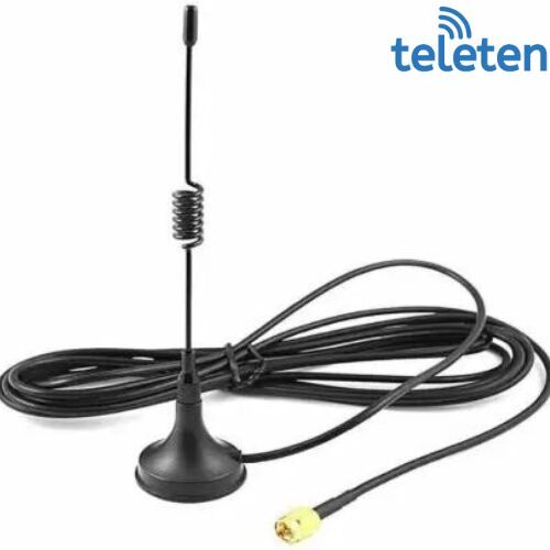 Copper Cable 3dBi Sma Plug Connector Straight, Springy With Magnetic Base Antenna