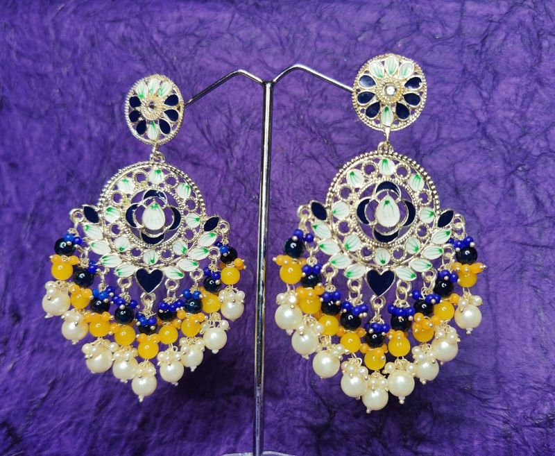 Royal Kundan Minakari Earrings