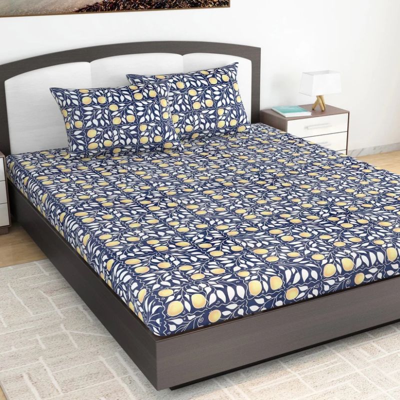 Bloom Floral Print King Size Bed Bedsheet