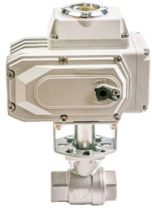 Electric Actuated 2 Piece Ball Valve