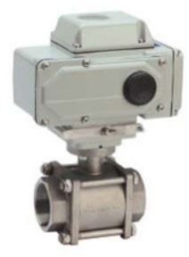Electric Actuated Three Piece Ball Valve