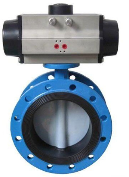 Pneumatic Actuated Flanged Butterfly Valve