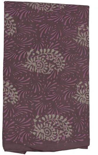 Dusty Pink Paisley Dabu Print Cotton Fabric