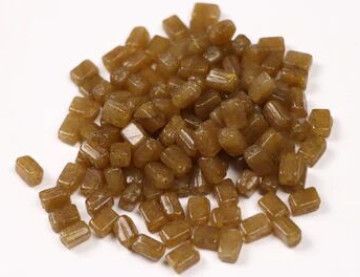 Light Brown Cuboidal Fancy Glass Beads- 5x7 Mm