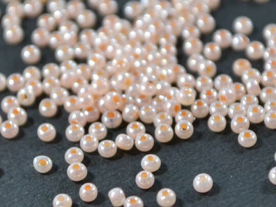 Light Orange Rogani Spherical Seed Beads