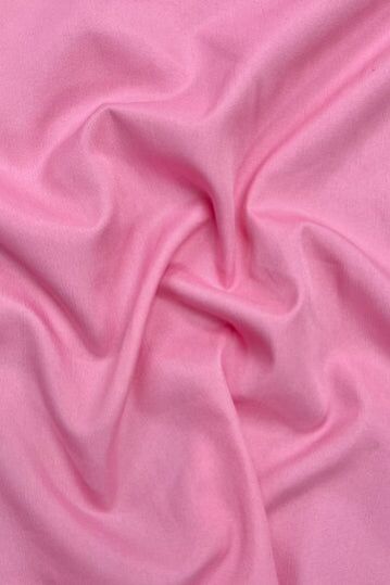 Mid Pink Plain Smooth Crepe Polyester Fabric