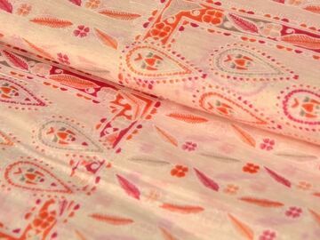 Multicolor Abstract Pure Mul Mul Cotton Fabric