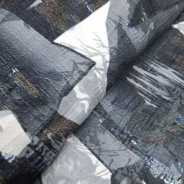 Multicolor Abstract Soft Unstitched Premium Velvet Fabric