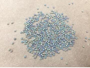 Premium Green Blue Lustre Round Rocaille Seed Beads