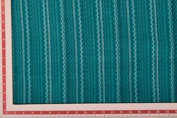 Turquoise Printed Chanderi Fabric